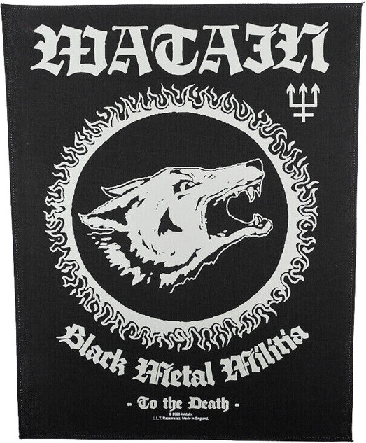 Watain - Black Metal Militia - 14" x 11" Printed Back Patch