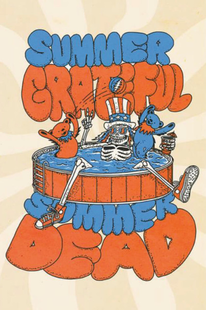 Grateful Dead Summer Dead Poster - 24" x 36"