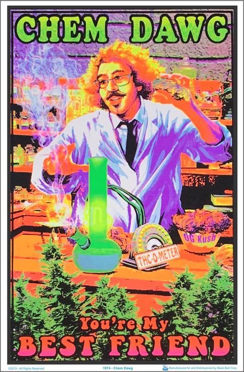 Product Image for Chem Dawg Black Light Poster