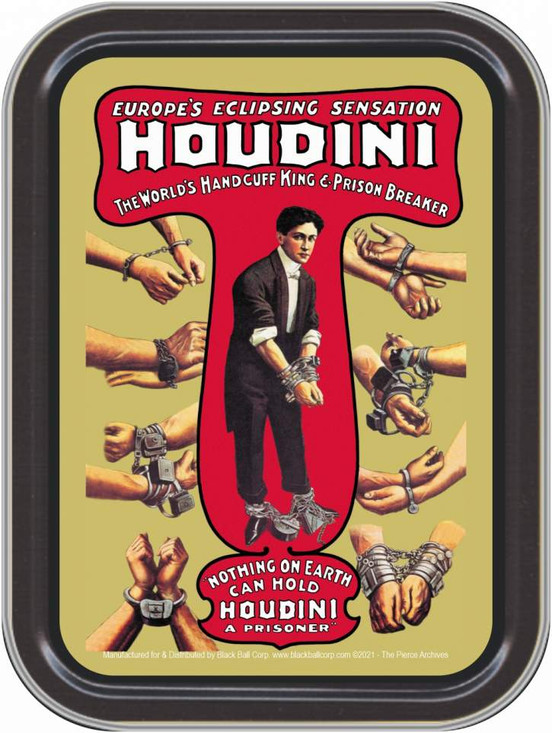 Stash Tins - Houdini Storage Container 4.37" L x 3.5" W x 1" H