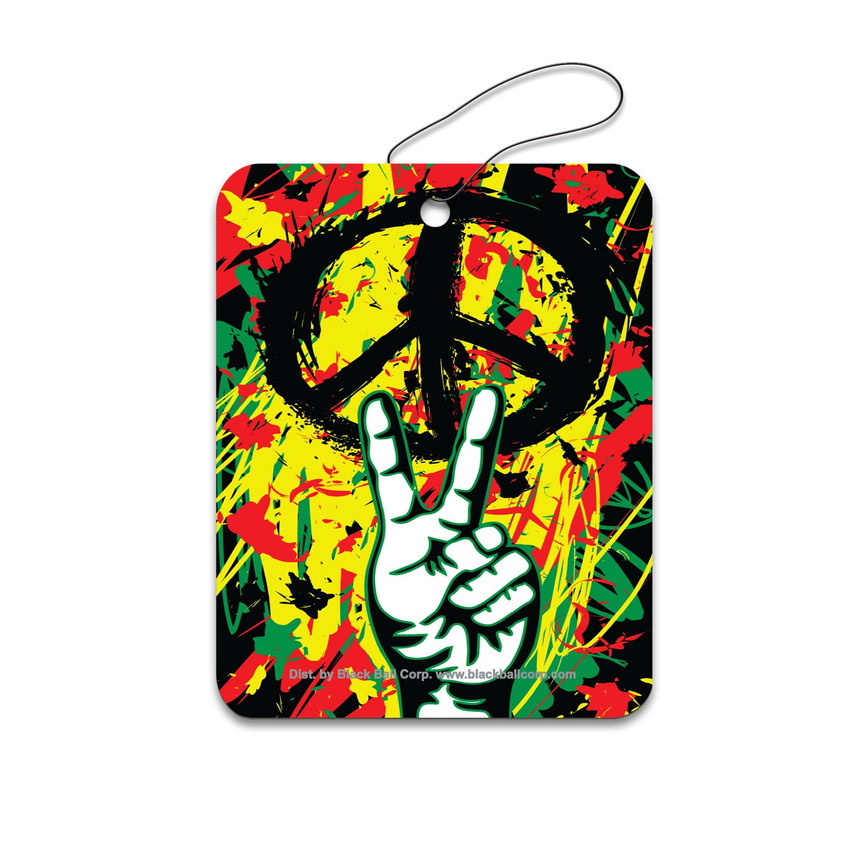 Road Rage Air Freshener - Cool Aqua Scent - Peace Graffiti