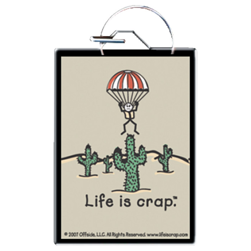 Life Is Crap - Parachute Keychain