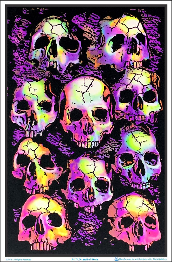 purple and black skulls