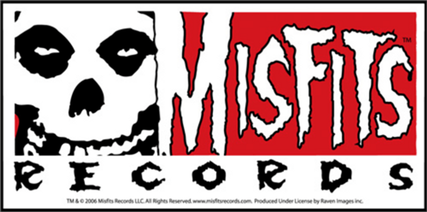 Misfits Record - Sticker - 5 1/2" x 2 3/4"