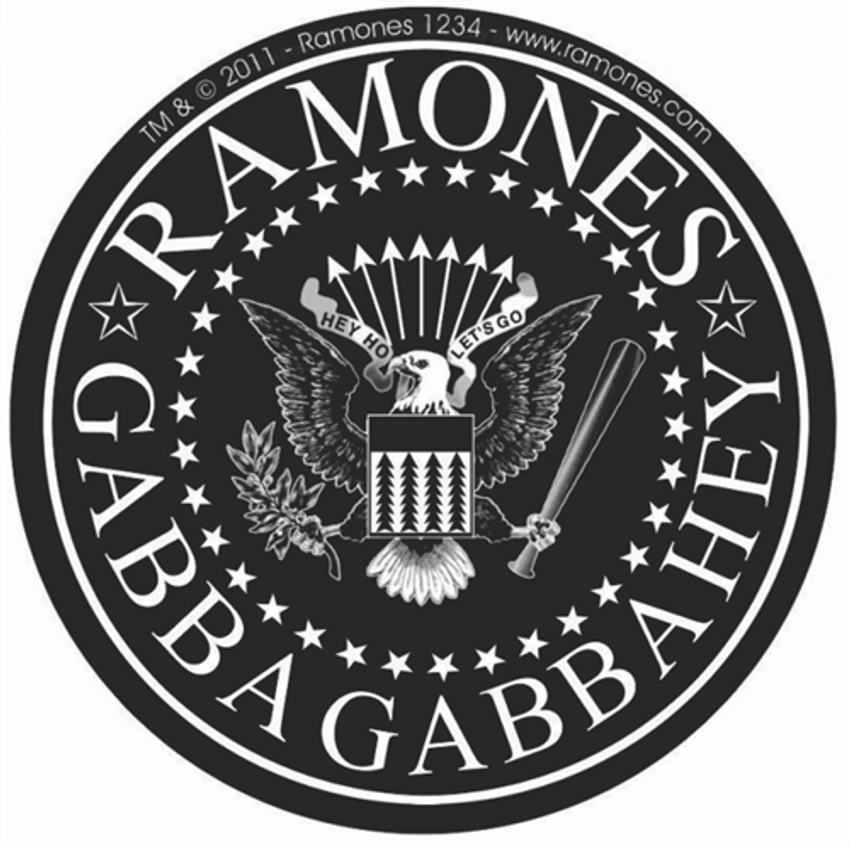 The Ramones Babba Babba Hey Logo - Sticker - 3 1/16" Round