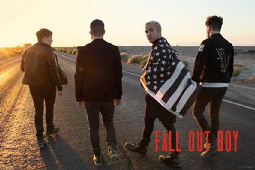 Fall Out Boy - Group Flag Poster 36in x 24in Image