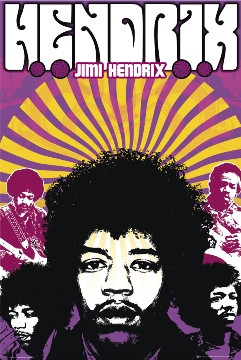 Jimi Hendrix Poster 24in x 36in