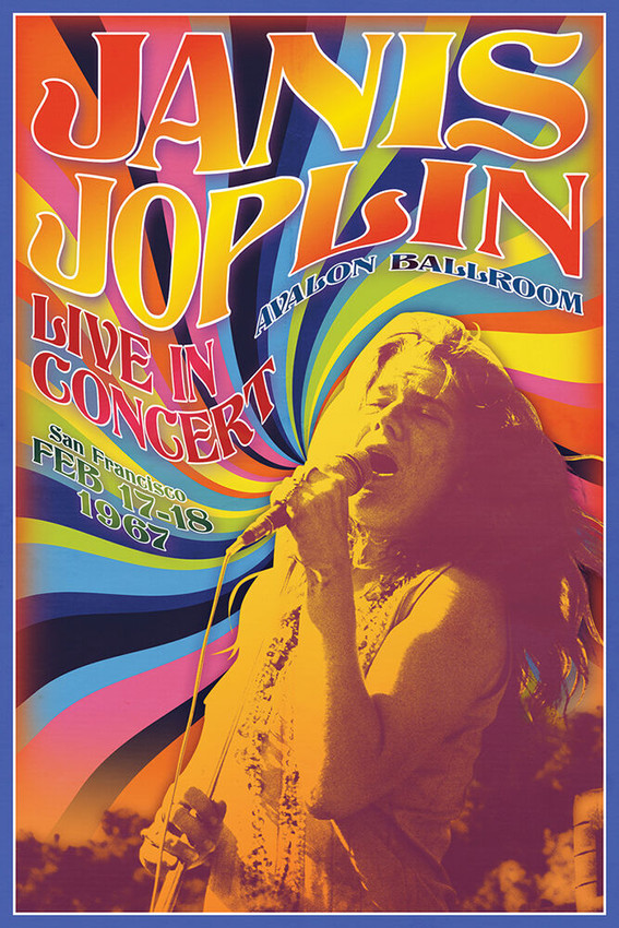 Janis Joplin - Concert Poster 24 x 36in