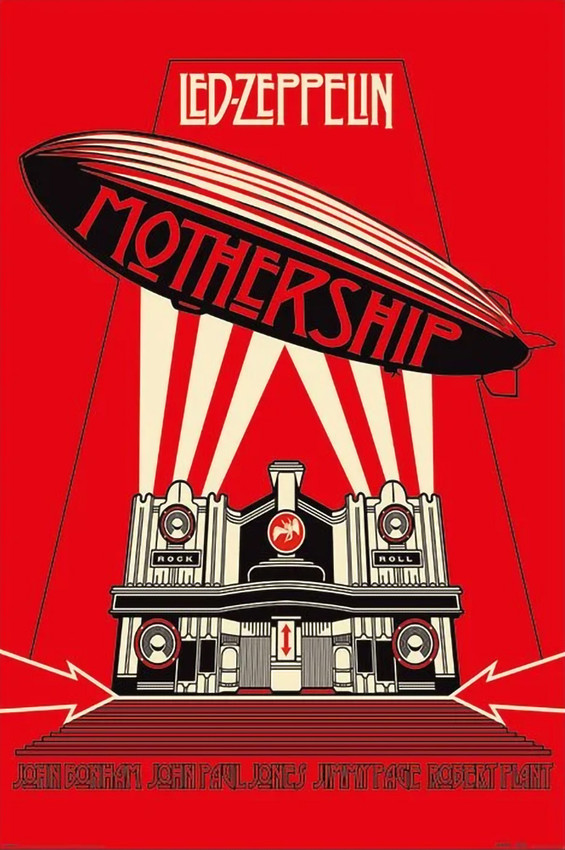 LED・ZEPPELIN ピンナップポスター(非売品) Led Zeppelin -Mothership Poster 24 x 36in - Blacklight.com
