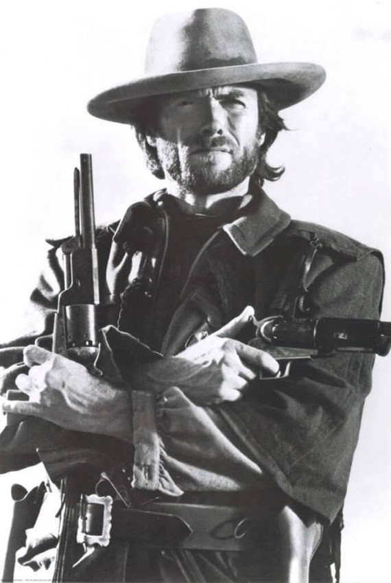 Clint Eastwood - Western Badass Poster 24x36 - Blacklight.com
