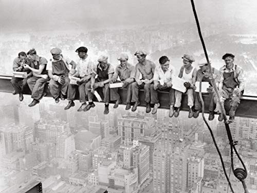 Lunch atop a Skyscraper - Men on Beam Poster (24x18)