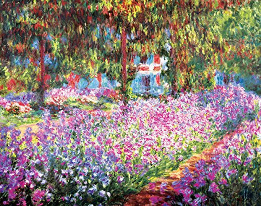 Garden at Giverny by Claude Monet - Art Print/Poster 11x14 inches