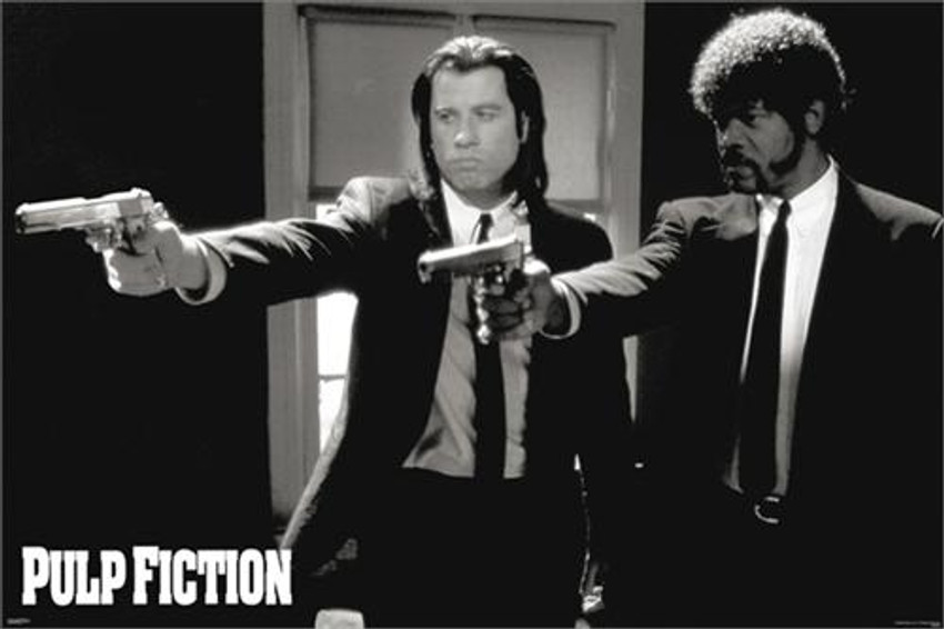 Pulp Fiction - Duo Guns Poster - 36' X 24" Image