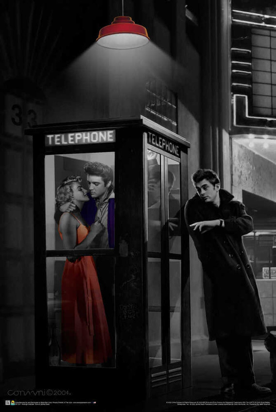 James Dean Black and White 24x36 Poster