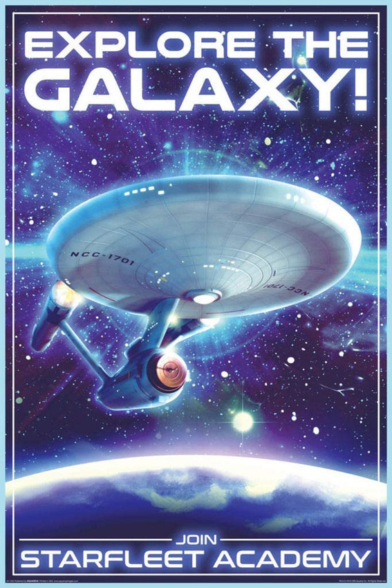 Star Trek - Travel Explore The Galaxy Poster 24x36 inches