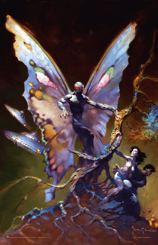 Mothman by Frank Frazetta Fantasy Mini Poster- 11" x 17"