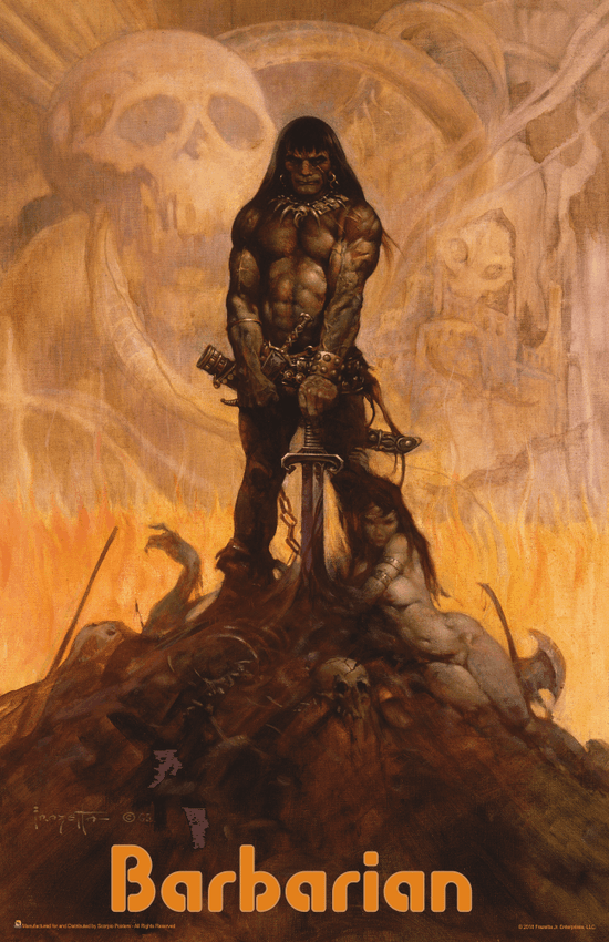 Barbarian by Frank Frazetta Mini Poster- 11" x 17"
