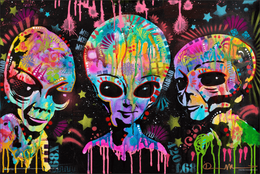 Aliens by Dean Russo Poster - 36" x 24"