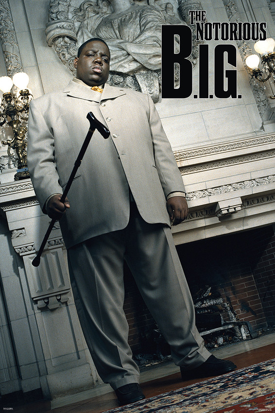 Notorious B.I.G. Cane Poster - 24"x36"