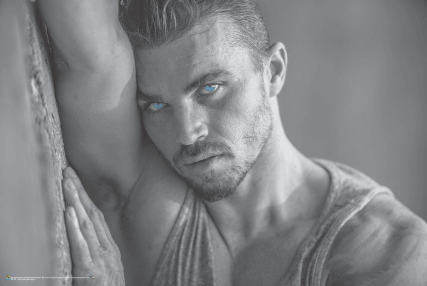 Sexy Steely Blue Eyes Poster 36" x 24"