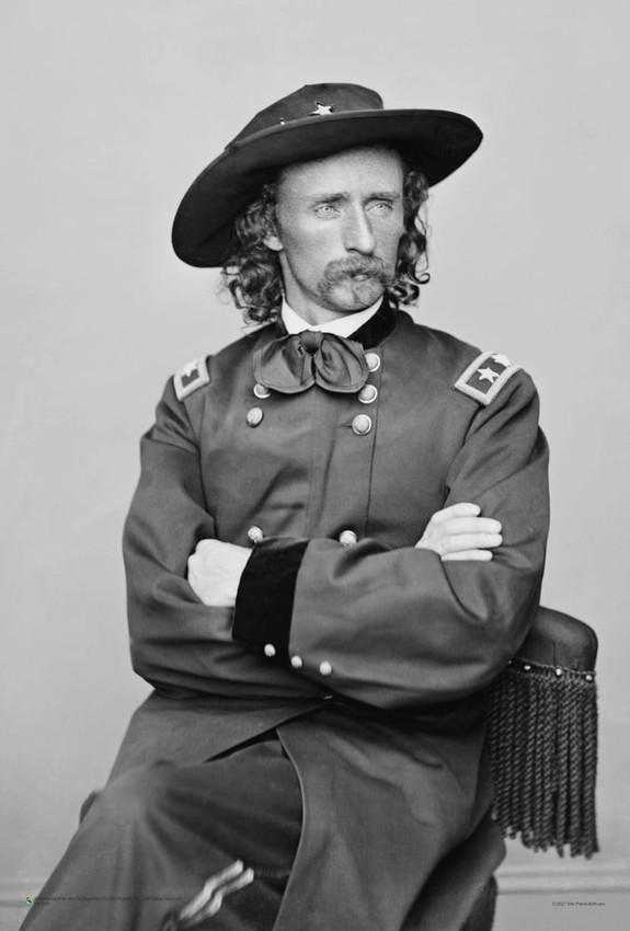 George Armstrong Custer Portrait Mini Poster 12" x 18"
