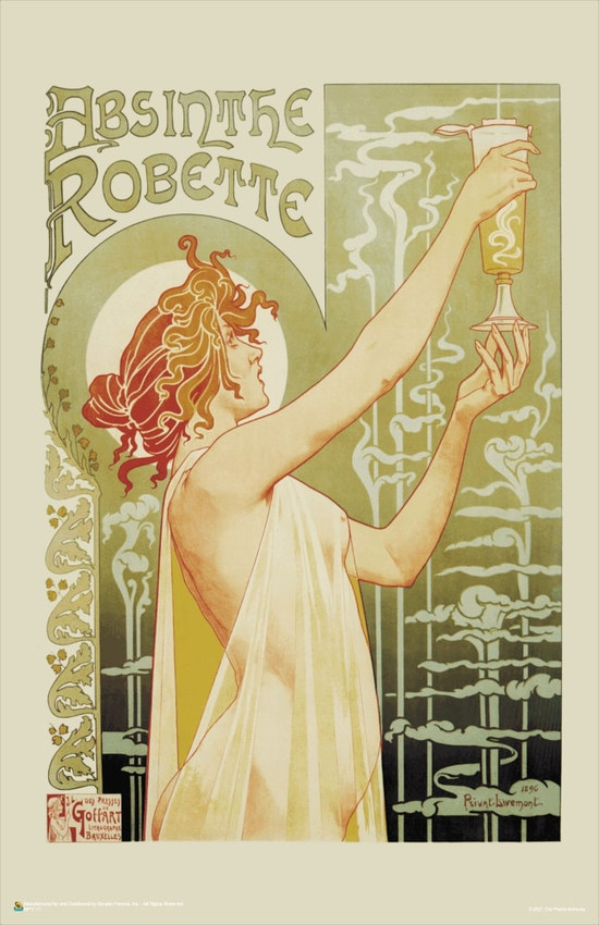 Absinthe Robette by Privat-Livemont Mini Poster 11" x 17"