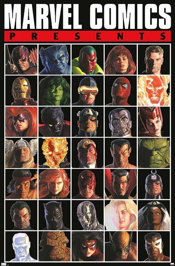 Marvel Comics - Presents Grid Poster - 22.375" x 34"