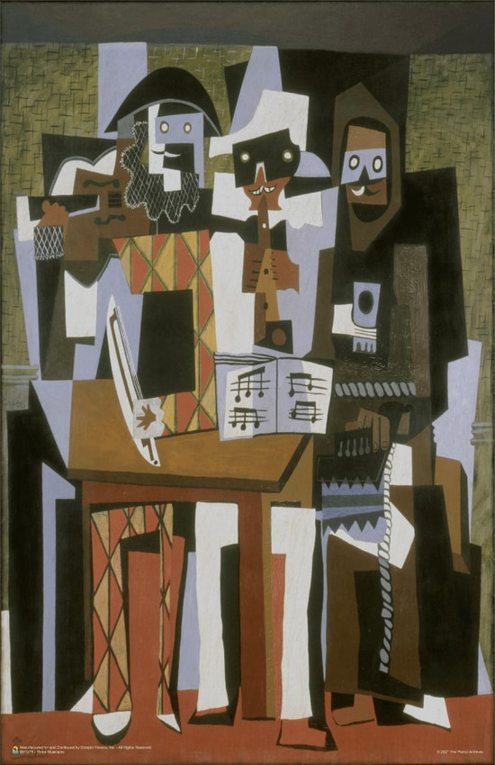 Three Musicians by Pablo Picasso Poster 11