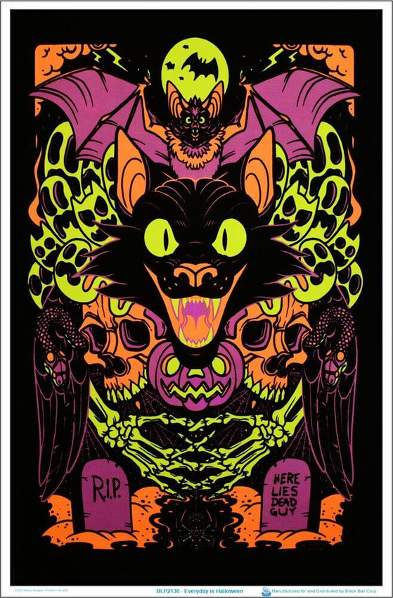 Every Day Is Halloween Blacklight Poster 23" x 35"