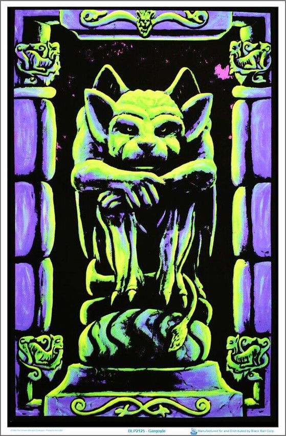 Gargoyle Blacklight Poster 23