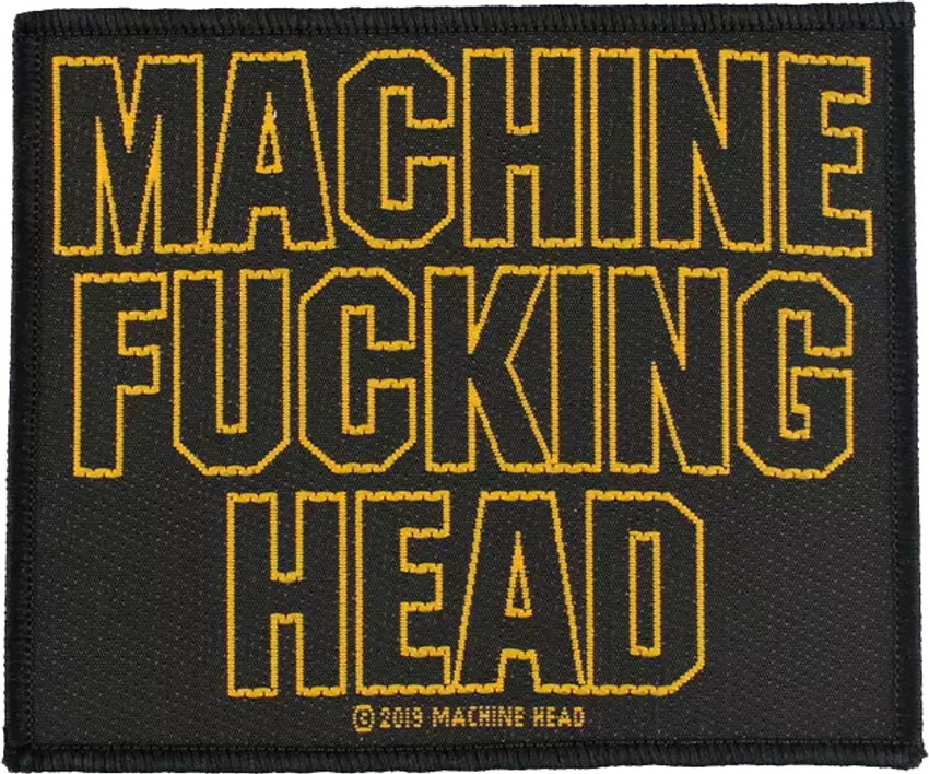 Machine Head - Machine Fucking Head - 4" x 3.25" Printed Woven Patch