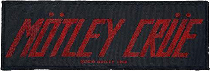 Motley Crue - Logo - 4" x 1.25" Printed Woven Patch