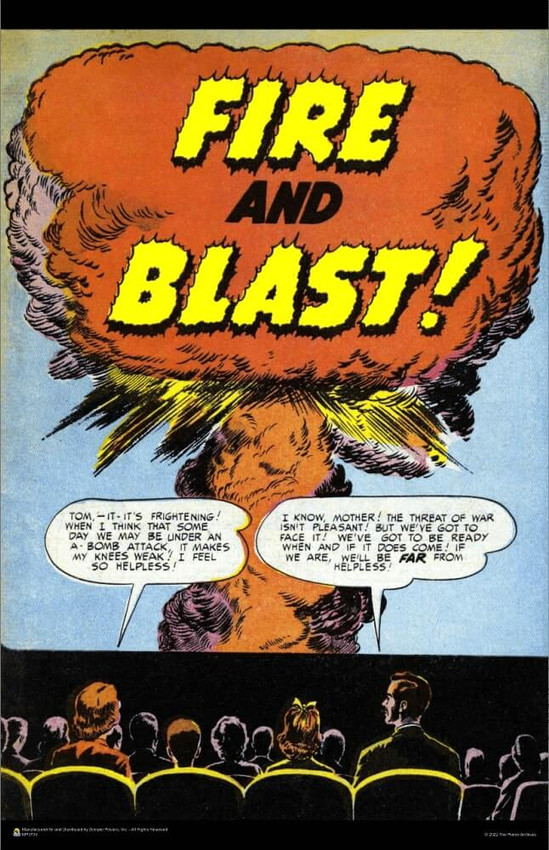 Fire And Blast - Vintage War Ad Mini Poster 11" x 17" Fire And Blast - Vintage War Ad Mini Poster 11" x 17"