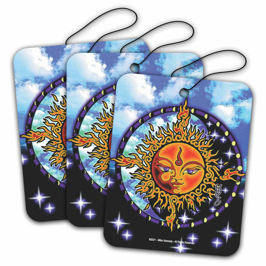 Sunface Road Rage Auto Air Freshener - Pina Colada Fragrance - 3 Pack