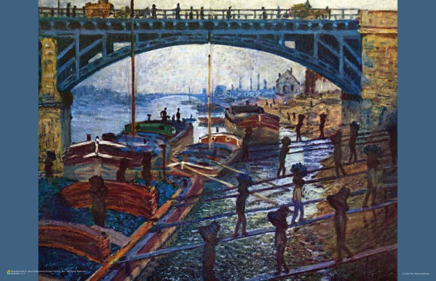 Claude Monet - The Coal Carrier Poster 17" x 11"