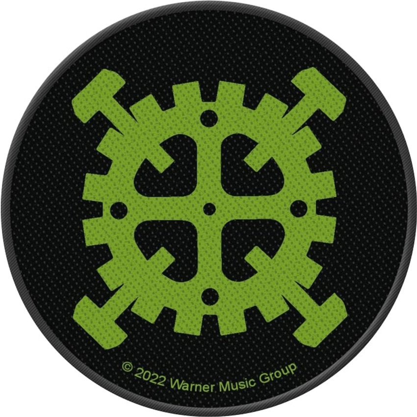 Type O Negative - Gear Logo  3.5" Round Printed Woven Patch