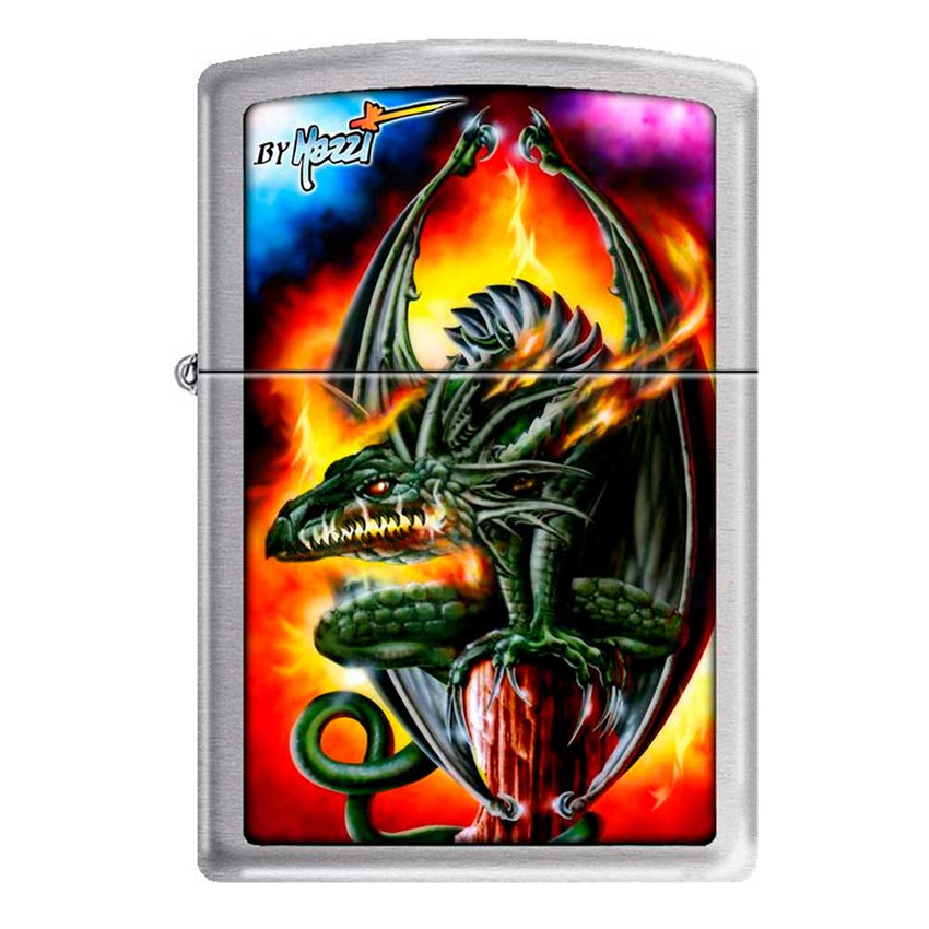 Mazzi - 8 Ball Black Matte Zippo Lighter - Blacklight.com