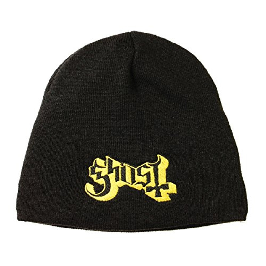 Ghost Band Logo Black Knit Beanie - Blacklight.com