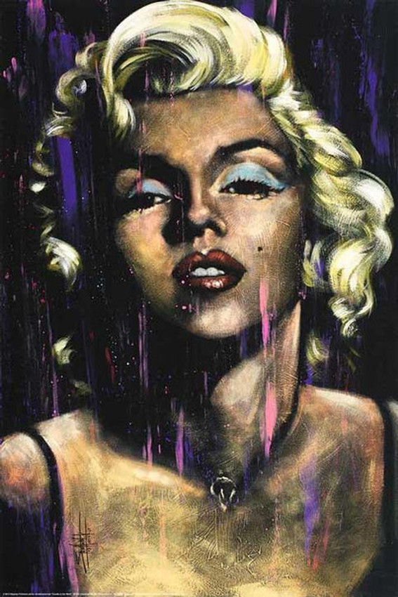 Marilyn Monroe Candle in the Wind by Stephen Fishwick Poster 24" x 36"