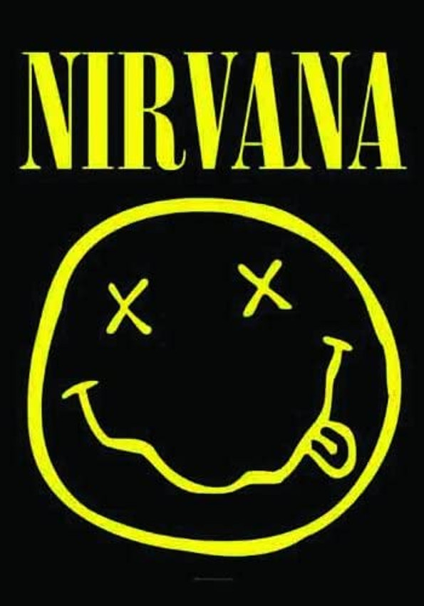 Nirvana - Smiley Face Fabric Poster - 30" x 40"