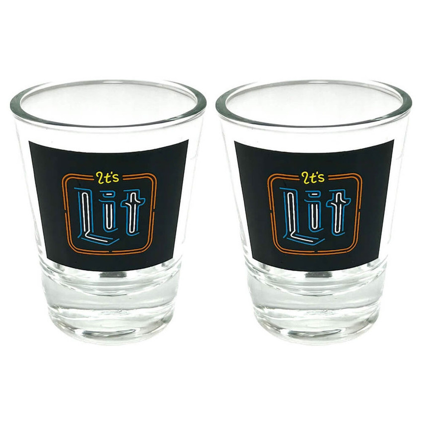 It's Lit - 2oz Novelty Shot Glass - 2 Piece Set