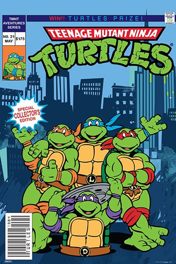 Teenage Mutant Ninja Turtles - Retro Poster 24" x 36"