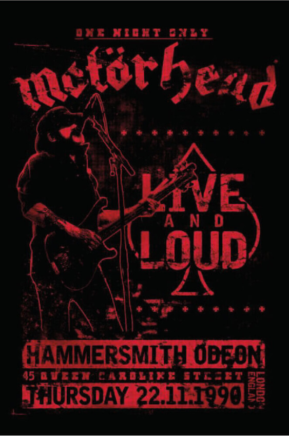 Motorhead Live and Loud Poster - 24" x 36"