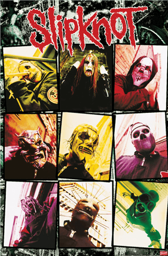 Slipknot Grid Poster - 22.375" x 34"