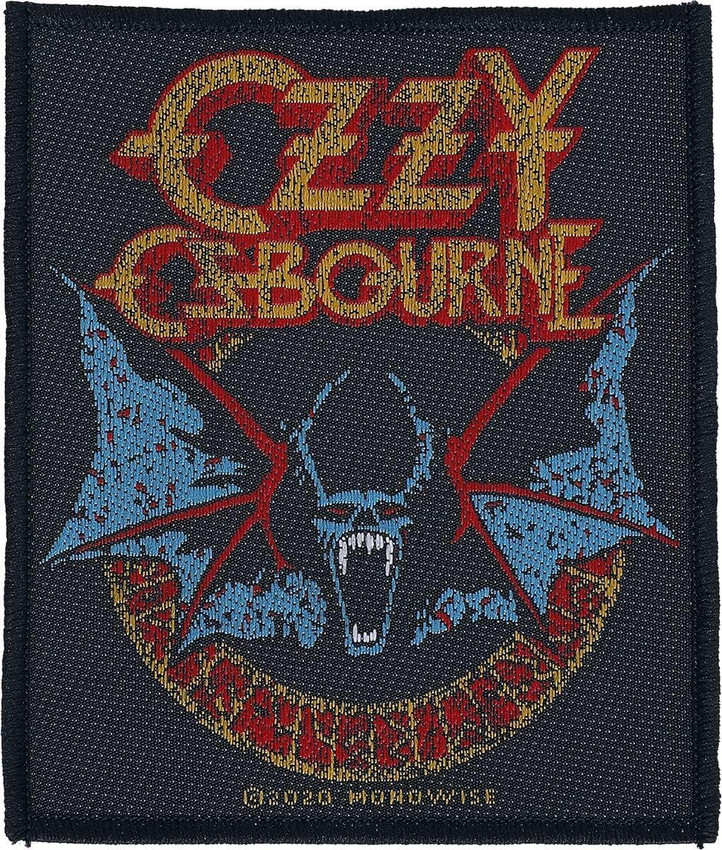 Ozzy Osbourne - Bat - 4" x 4" Printed Woven Patch