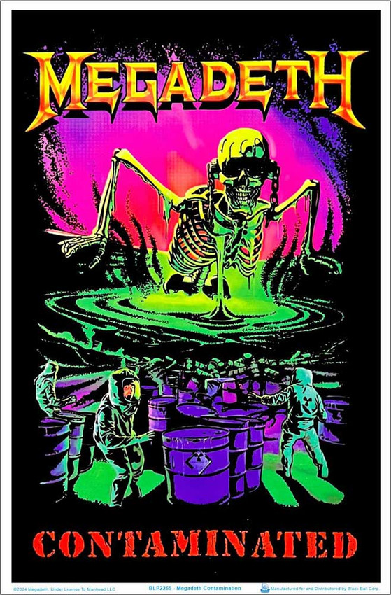 Megadeth - Contamination Blacklight Poster 23" x 35"