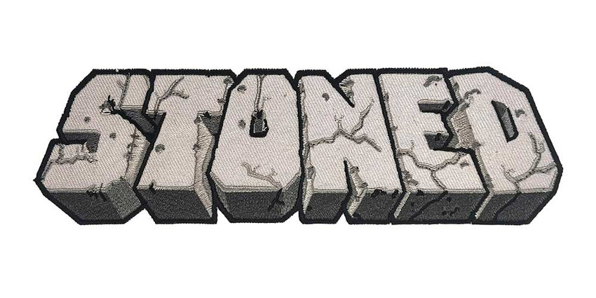 Stoned - Embroidered Patch - Super Strip - 7" x 2"