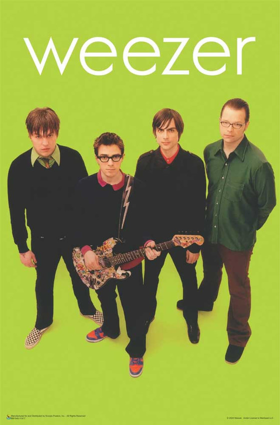 Weezer - Green Officially Licensed Mini Music Poster - 11" x 17"