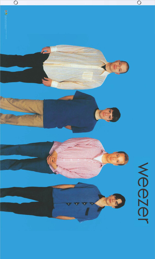 Weezer Blue Fly Flag 3' x 5'