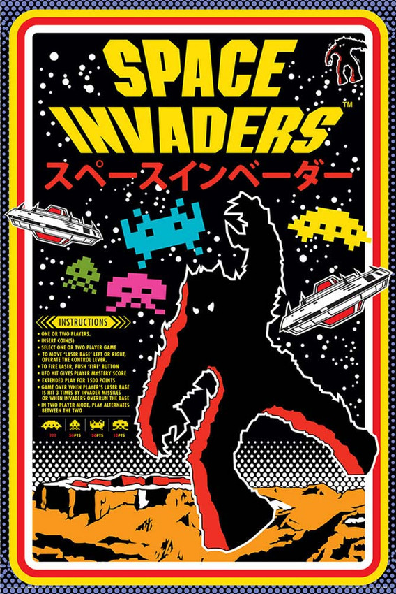 Space Invaders Video Game Poster - 24